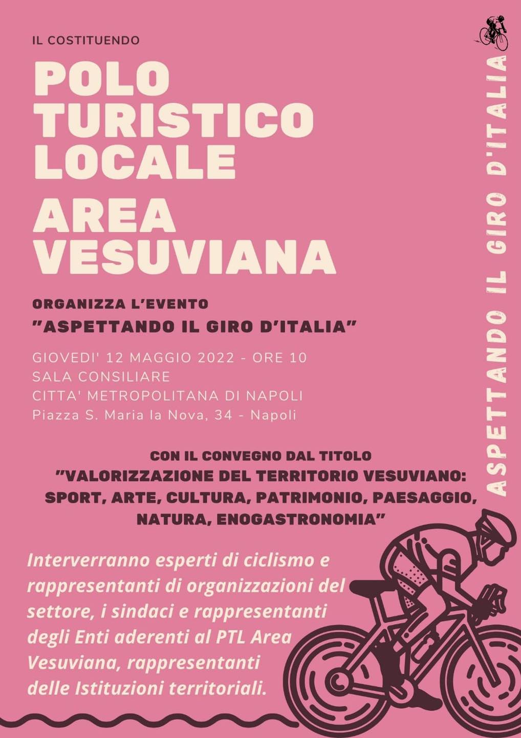 “Aspettando il Giro d’Italia”, convegno all’ex Provincia di Napoli organizzato dal PTL Area Vesuviana
