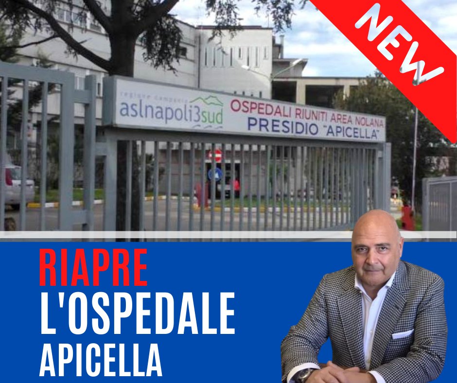 Pollena Trocchia. “Riapre l’Ospedale Apicella di Pollena Trocchia”, ecco l’annuncio del sindaco Carlo Esposito