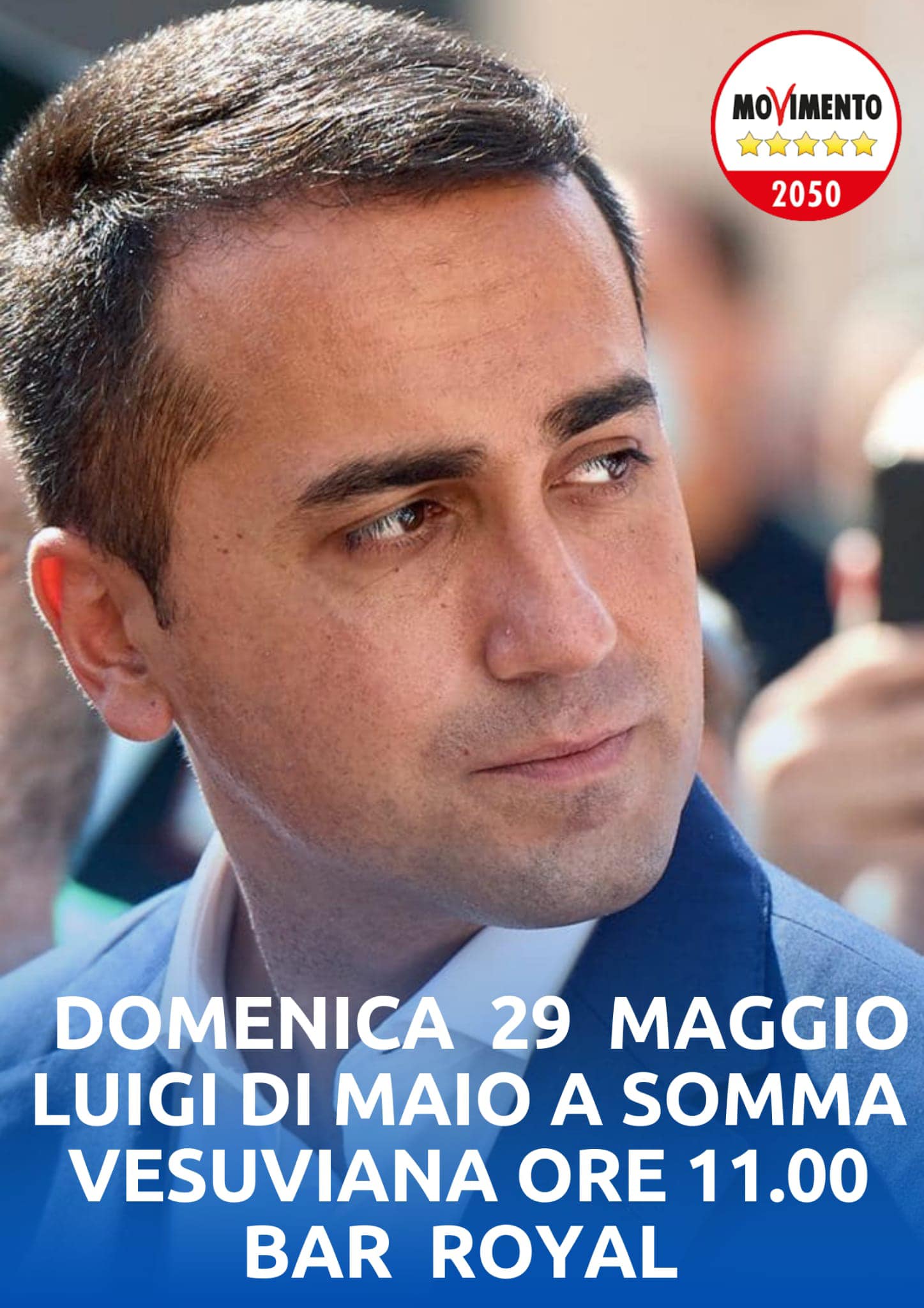 Somma Vesuviana. Comunali, il ministro Di Maio domenica 28 maggio sarà al Bar Royal a sostegno di Salvatore Di Sarno