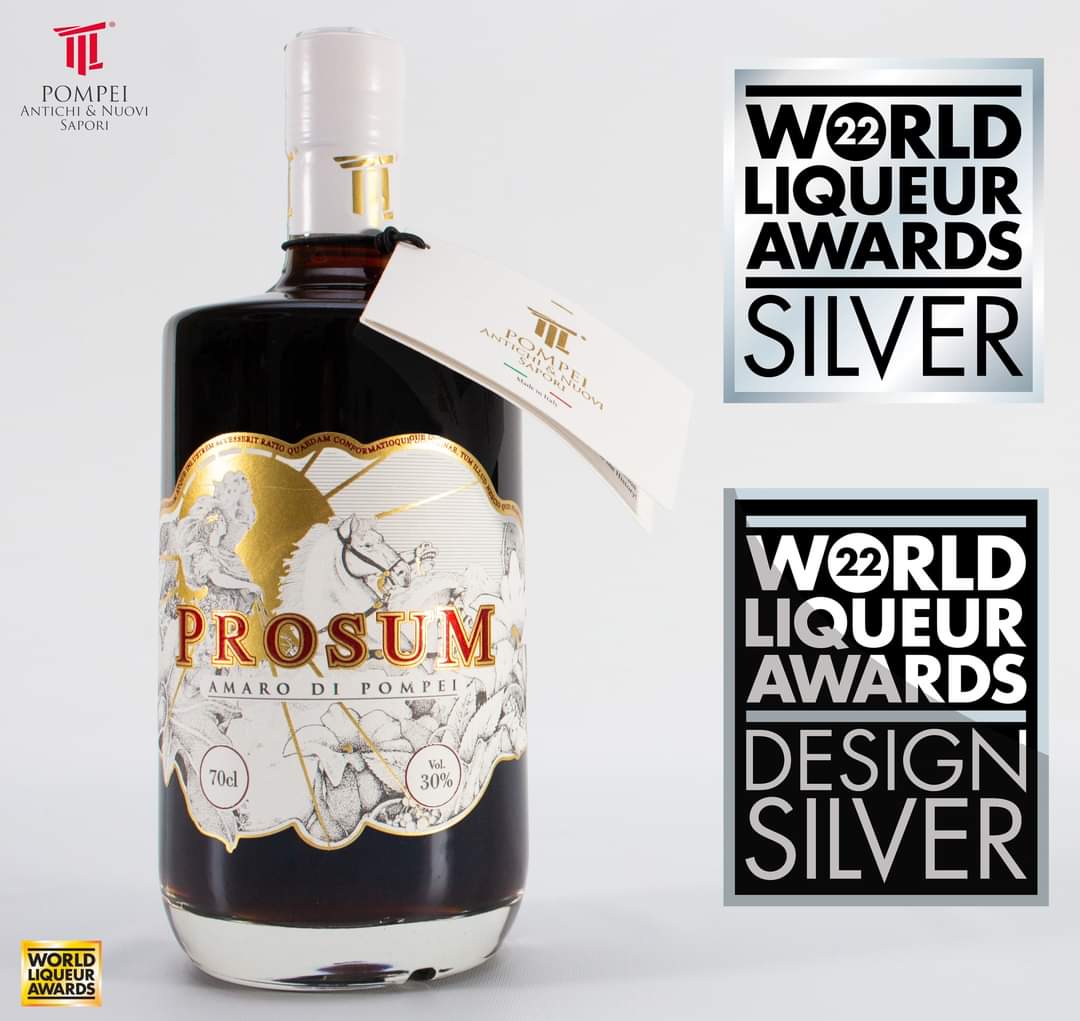 Prosum, l’amaro di Pompei conquista il doppio premio ai World Liqueur Awards