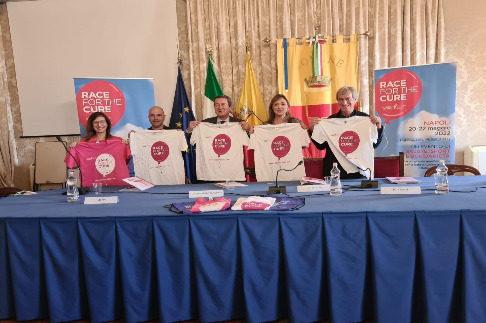 Napoli. Presentata a Palazzo San Giacomo “Race for the Cure”, la più grande manifestazione al mondo per la lotta ai tumori al seno