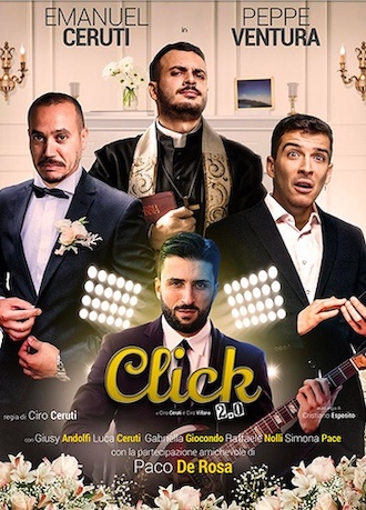 Napoli. “Click 2.0”: da Ciro a Emanuel Ceruti, il passaggio generazionale della commedia teatrale va in scena al Teatro Cilea