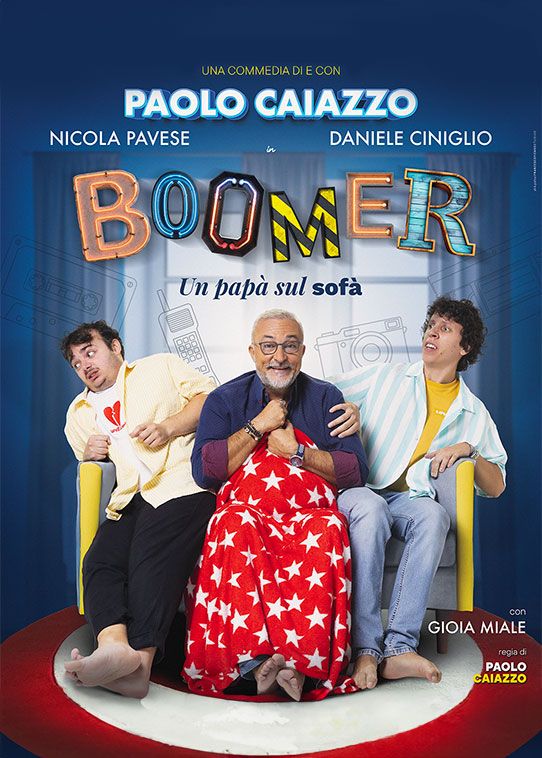 Teatro Cilea di Napoli chiude la stagione 2024/25 con “Boomer – un papà sul sofà”, la commedia generazionale di Paolo Caiazzo