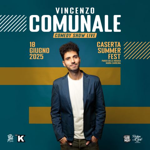 Vincenzo Comunale in scena il 18 giugno al Parco della Musica “Maria Carolina” di l  Caserta