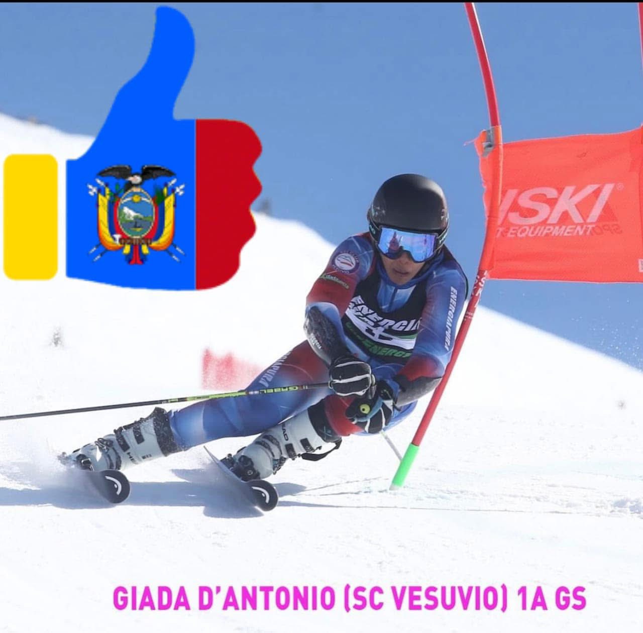 San Sebastiano al Vesuvio. Sci alpino, la giovanissima Giada D’Antonio (Sci Club Vesuvio) convocata in Nazionale C.  Dopo i successi della sciabolatrice Mariella Viale, la città diventa  ‘Capitale dello Sport Vesuviano’