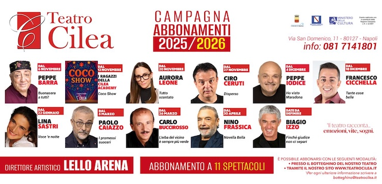 Napoli. Teatro Cilea: presentata la stagione 2024/2025 tra graditi ritorni e spettacoli al debutto