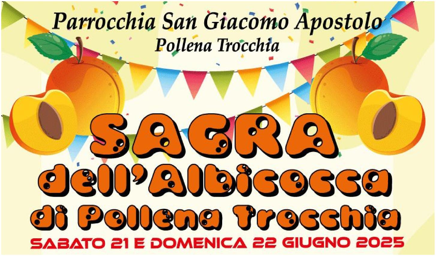 A Pollena Trocchia si celebra l’arrivo dell’estate con la Sagra dell’Albicocca. Una ‘duegiorni’ -sabato 21 e domenica 22 giugno –  in Piazza Amodio con la regina dei frutti vesuviani: musica, degustazione prodotti tipici e beneficenza