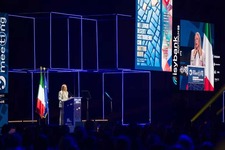 Meeting Rimini, Giorgia Meloni: ‘La reazione di Israele andata oltre la proporzionalità. L’Unione Europea rischia l’irrilevanza”