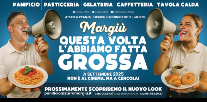 La tradizione vesuviana incontra l’innovazione, domenica 21 settembre il Panificio Margiù di Cercola riapre con nuovi servizi e prodotti