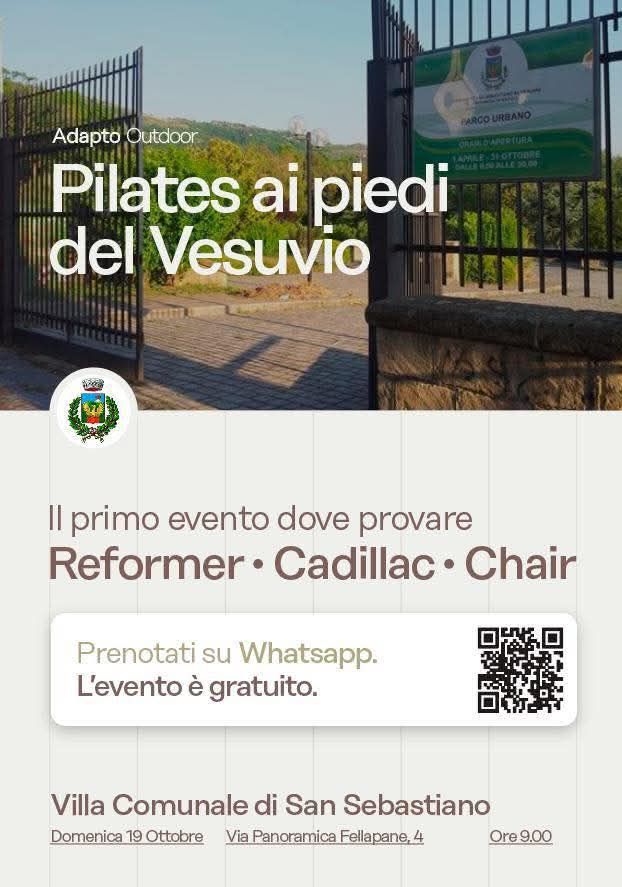 San Sebastiano al Vesuvio. Domenica 16 ottobre, arriva l’evento ‘Pilates ai piedi del Vesuvio’