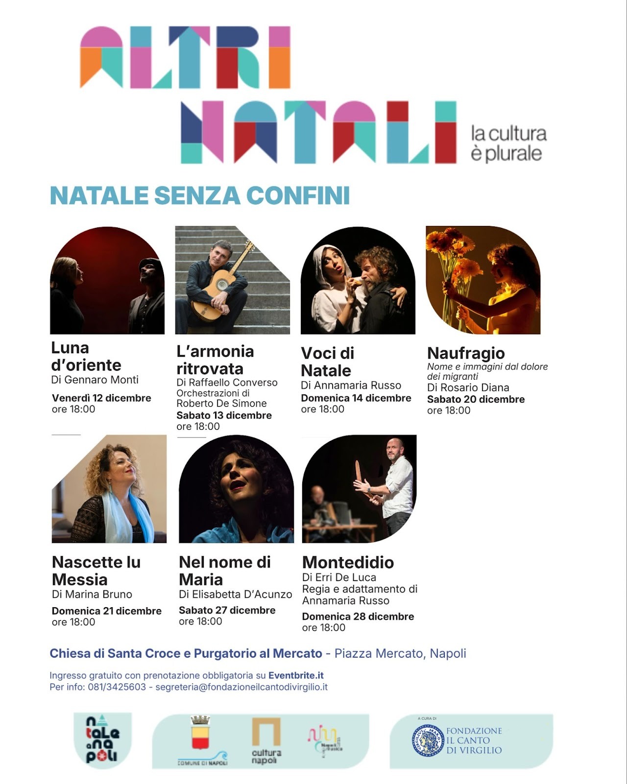 Napoli. “Natale Senza Confini” sette spettacoli per un Natale di comunità, incontro e dialogo