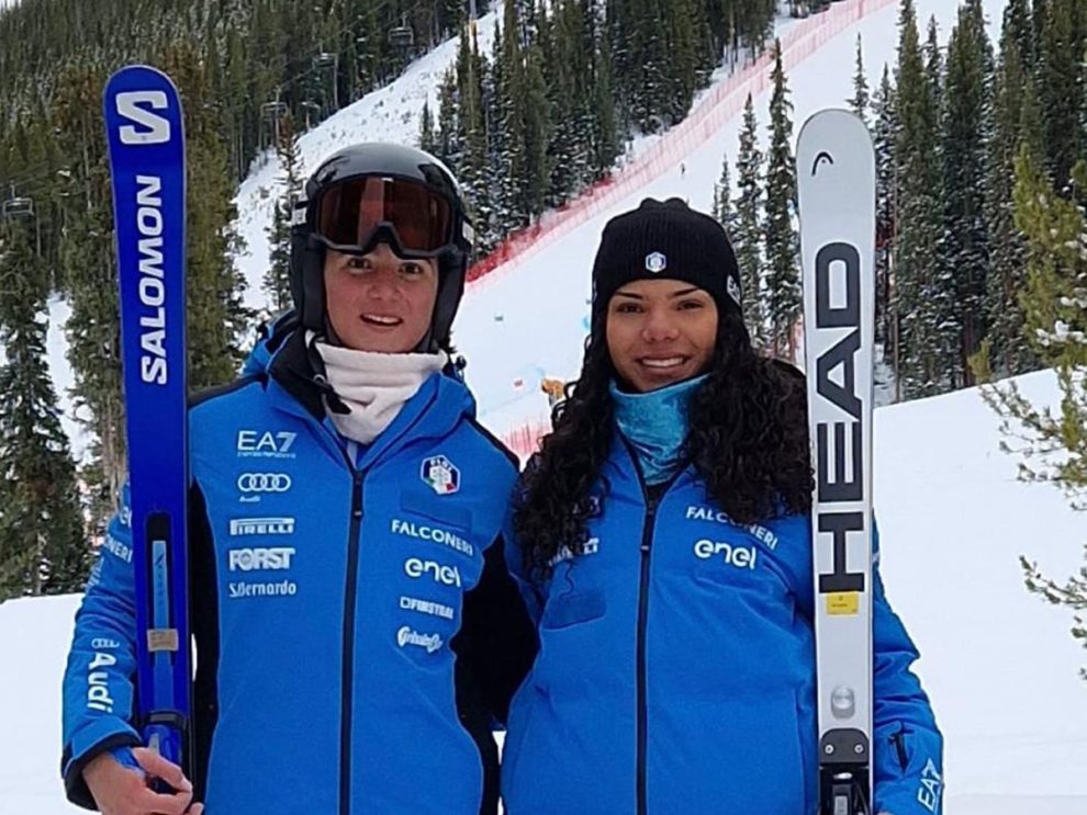 Sci. Giada D’Antonio stupisce anche in Nord America. La 16enne sansebastianese oggi impegnata  in gigante dopo lo straordinario 11° posto di due giorni fa: scese con il pettorale n.70