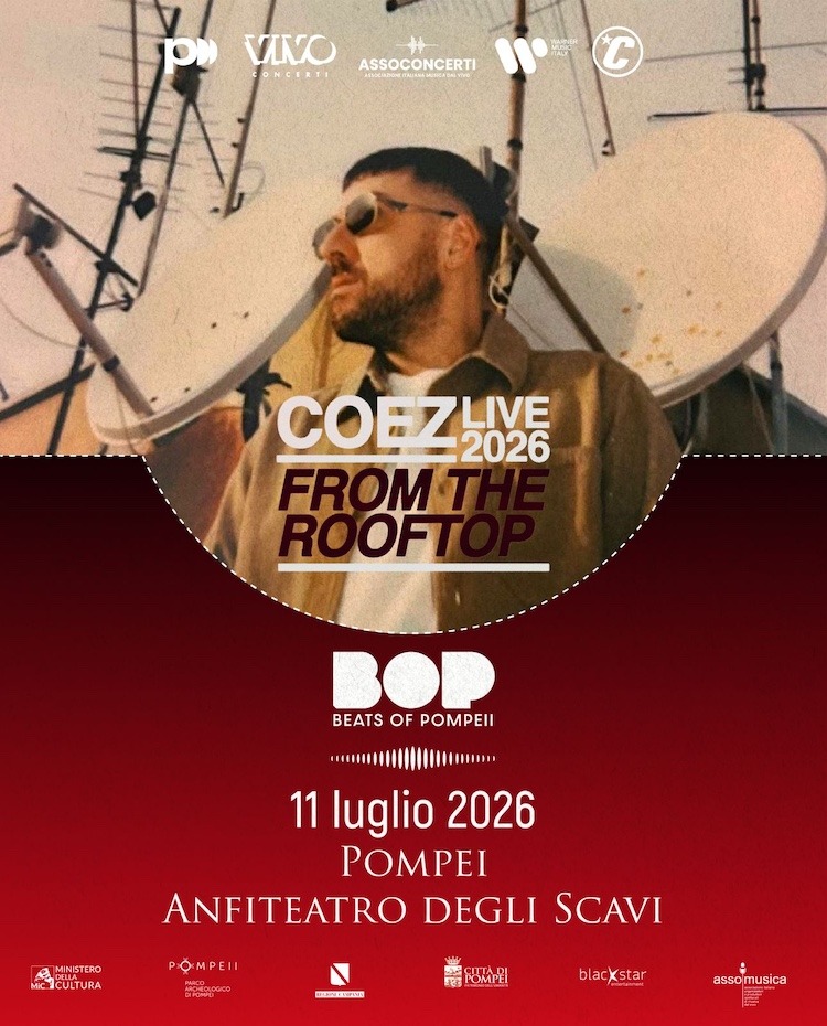  Beats of Pompeii 2026 svela il settimo appuntamento: COEZ in concerto l’11 luglio
