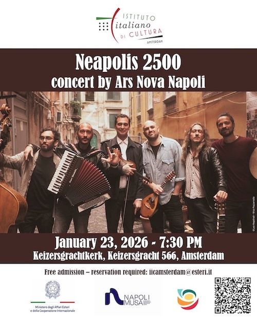 Gli Ars Nova Napoli in concerto ad Amsterdam e saranno presenti al Babel Music XP, the Mediterranean hub for world music – 23 gennaio 2026