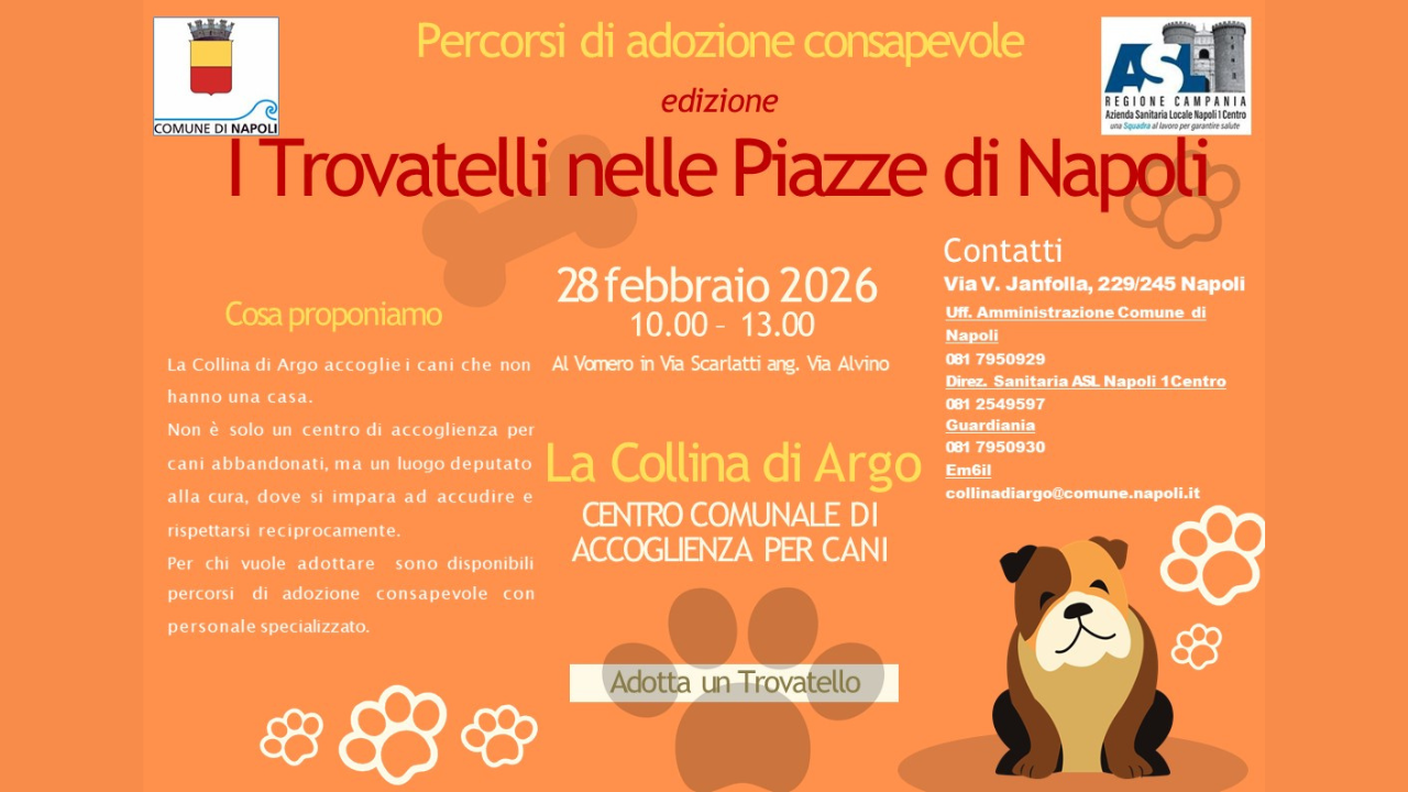 “I Trovatelli nelle Piazze di Napoli”: il Comune e l’ASL promuovono l’adozione consapevole al Vomero